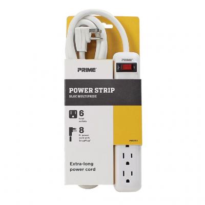 Power Strip 6 Out w/Safety Cover