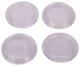 4pk 1-5/8 Clear Round Caster Cup