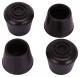 4pk 5/8 Black Rubber Leg Tip