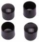 4pk 7/8 Black Plastic Leg Tip