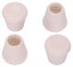 4pk 1/2 White Rubber Leg Tip