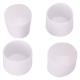 4pk 1" White Plastic Leg Tip