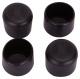 4pk 1-1/4 Black Plastic Leg Tip