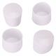 4pk 7/8 White Plastic Leg Tip