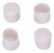 4pk 5/8 White Plastic Leg Tip