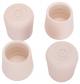 4pk 1-1/4 White Rubber Leg Tip