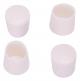4pk 1/2 White Plastic Leg Tip