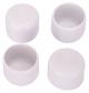 4pk 1-1/4 White Plastic Leg Tip