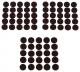 75pk 3/8 Brown Felt Pad