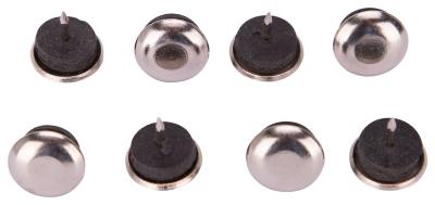 8pk 3/4 Chrome Glide Nail On