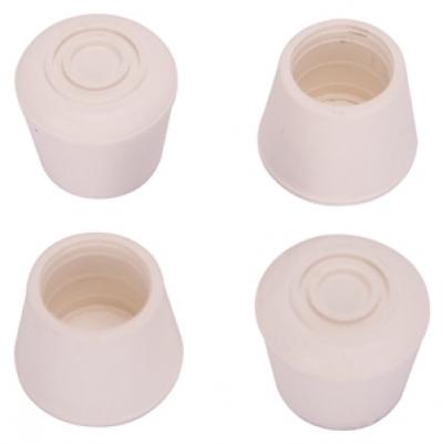4pk 3/4 White Rubber Leg Tip
