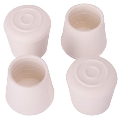 4pk 1-1/8 White Rubber Leg Tip