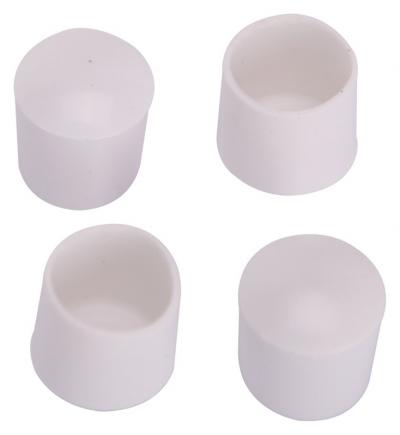 4pk 3/4 White Plastic Leg Tip