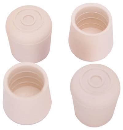 4pk 1-1/4 White Rubber Leg Tip