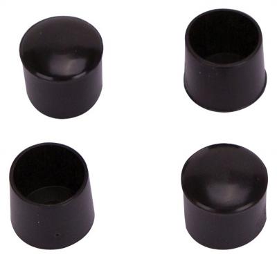 4pk 5/8 Black Plastic Leg Tip
