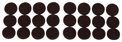 24pk 1/2 Brown Felt Pad