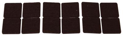 12pk 1" Square Felt Pad