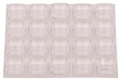 20pk 1/2 Clear Square Bumper