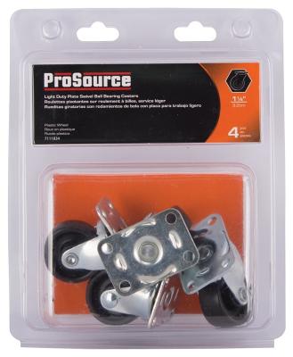 4pk 1-1/4 Plate Caster