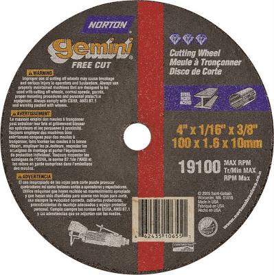4x1/16x3/8 Metal Cutoff Wheel U