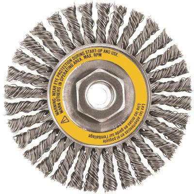 4" SS Stringer Wire Wheel 5/8-11