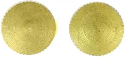 2pk Lamp Cap Nut Brass