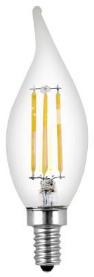 4pk 3.3W LED Flame Tip Bulb