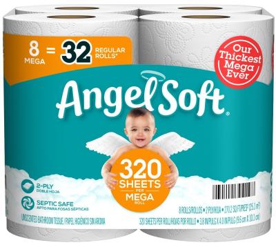 8pk Angel Soft Mega Roll^