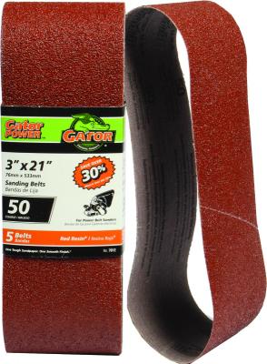 5pk 50G 3x21 A/O Sanding Belt
