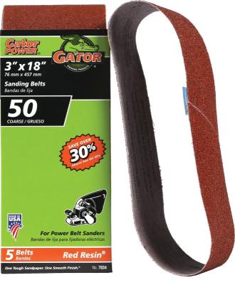 5pk 50G 3x18 A/O Sanding Belt