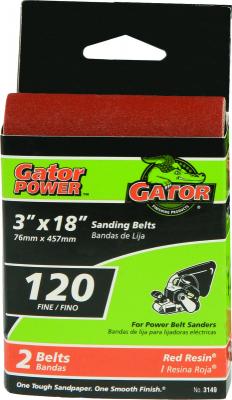 2pk 120G 3x18 A/O Sanding Belt