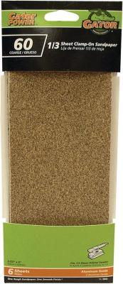 6pk 60G 1/3 Sheet A/O Sandpaper