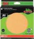 25pk 6" 80G Stick-On Sand Disc