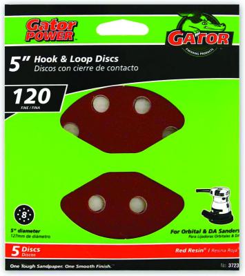 5pk 5" 120G 8-Hole H&L Disc