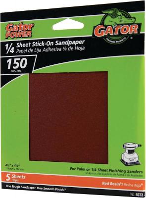 5pk 150G 1/4 Sheet PSA Sandpaper