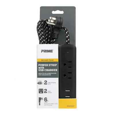 Power Strip 2 Outlet 2 USB