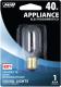 40W T8 Clear Appliance Bulb
