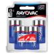 4pk D Rayovac HE Battery