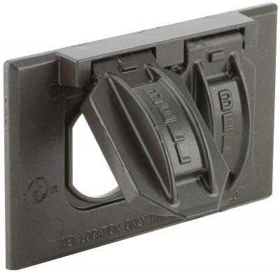 Horizontal Duplex Cover Bronze