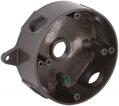 Round Outdoor Box Bronze