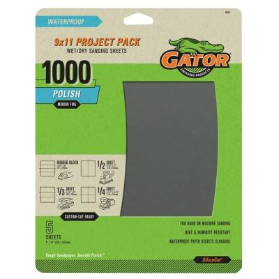 5pk 1000G Wet/Dry Sandpaper 9x11