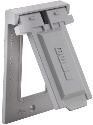 Vertical GFCI Cover Gray