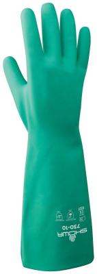 L Nitrile Coated Glove Green