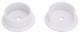 2pk Closet Pole Socket Plastic