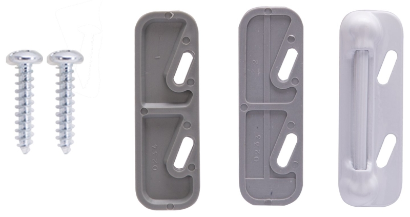 Storm Door Strike Plate White