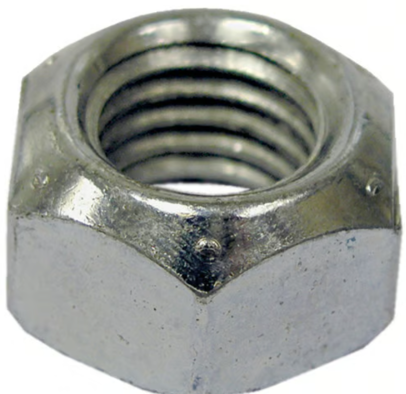 Lock Nut, All Metal Top Zinc