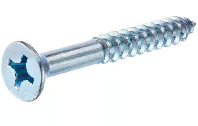 Wood Screw Flat Head Zinc