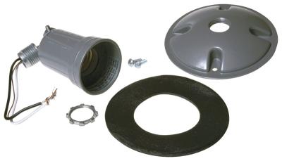 Lampholder & Cover Gray WP