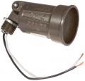 Porcelain Lampholder Bronze WP