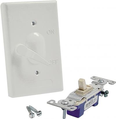 Outdoor Cover & Switch White WP